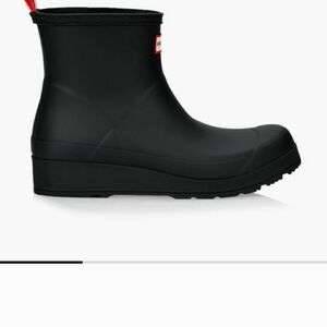 Hunter Black Ankle Rain Boots Brand New